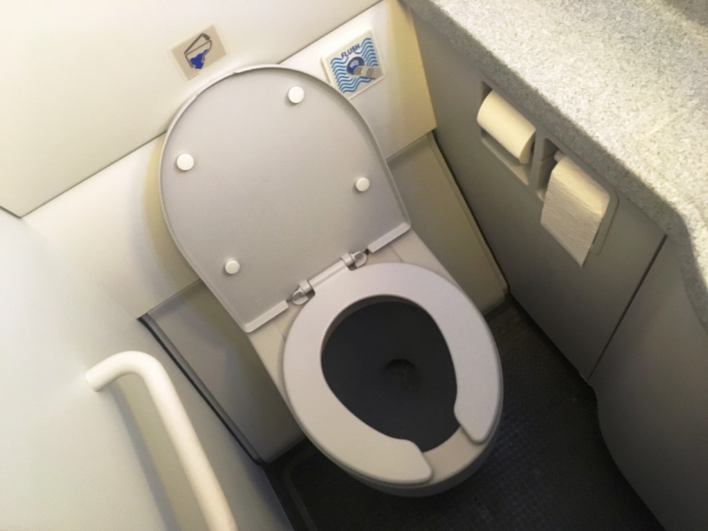 ジェットスター機内 トイレ 写真 クレイジーマニラ