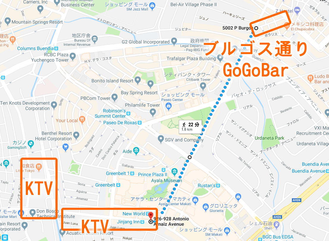 マカティ 夜遊び 地図