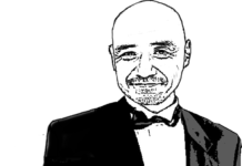 【エッジブログ34】第一章完結、「ロシア人女性との別れ」とあとがき クレイジーマニラ ライター エッジ似顔絵